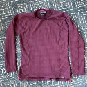 Patagonia R1 Fleece Pullover, Burgundy, Small